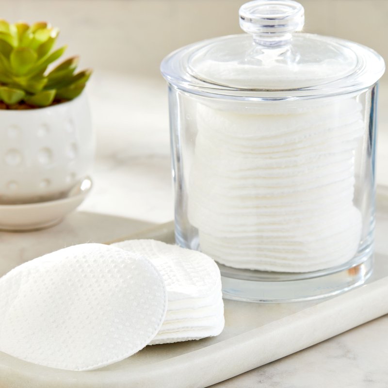 Exfoliating Cotton Ovals - 50 Count, Dual-Sided Design