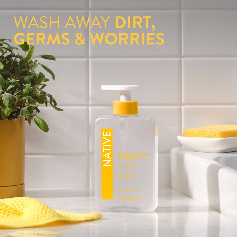 Liquid Hand Soap, Sparkling Lemon & Tangerine, Sulfate-Free, 13 fl oz