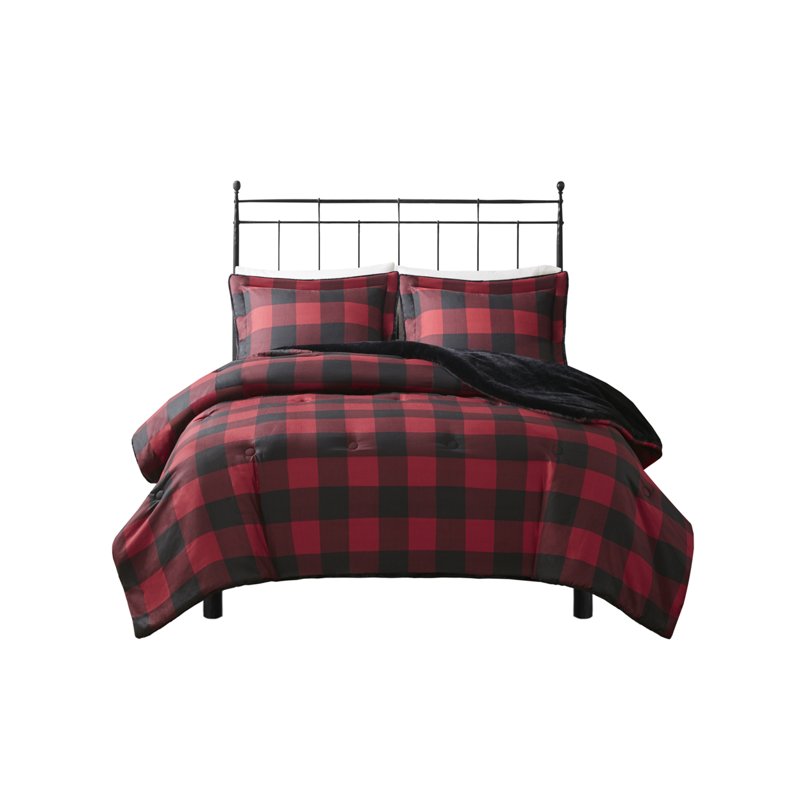 Red Buffalo Check 2-Piece Comforter Set Twin XL for Youth & Adults - Woolrich