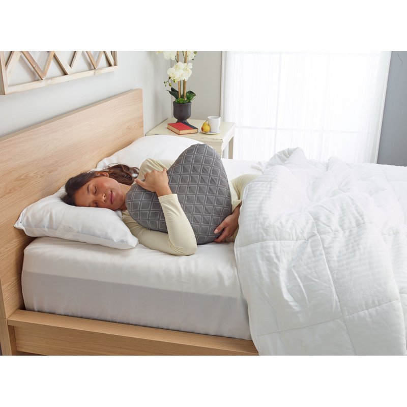 Memory Foam Body Pillow with Cooling Cover - Support & Alignment