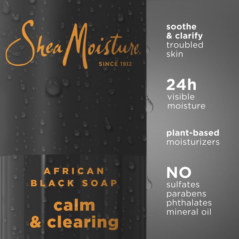 African Black Soap Body Wash for Melanin-Rich Skin - 18 oz