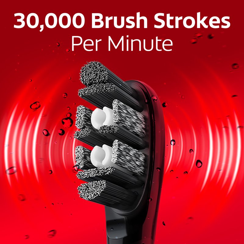 Sonic Battery Powered Electric Toothbrush with Medium Bristles
