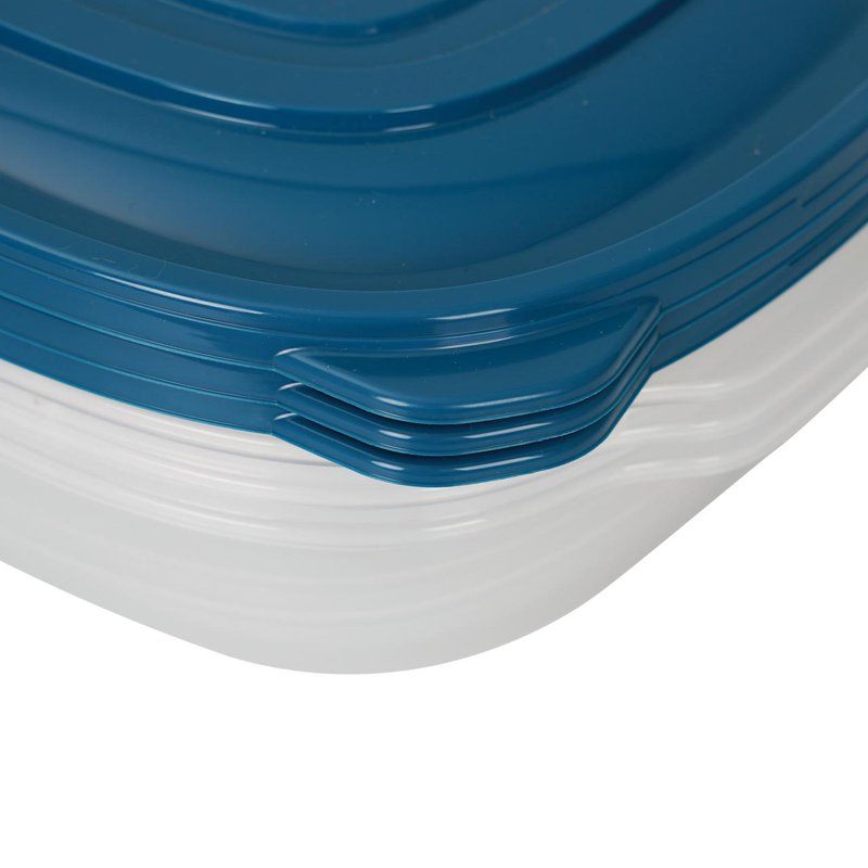 1 Gallon Plastic Food Storage Containers - 2 Pack