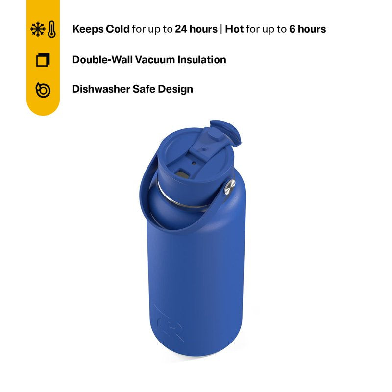 32 oz Insulated Outback Water Bottle - Ceramic Lined, Cobalt