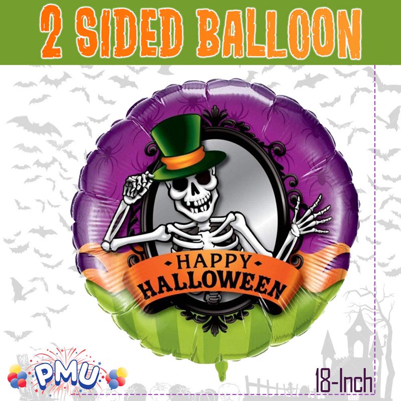 Halloween Mylar Balloon Assortment - 100pcs 18 Inch Foil Balloons for Party Decor & Events - Bouquet Balloon Assortment 3, 100