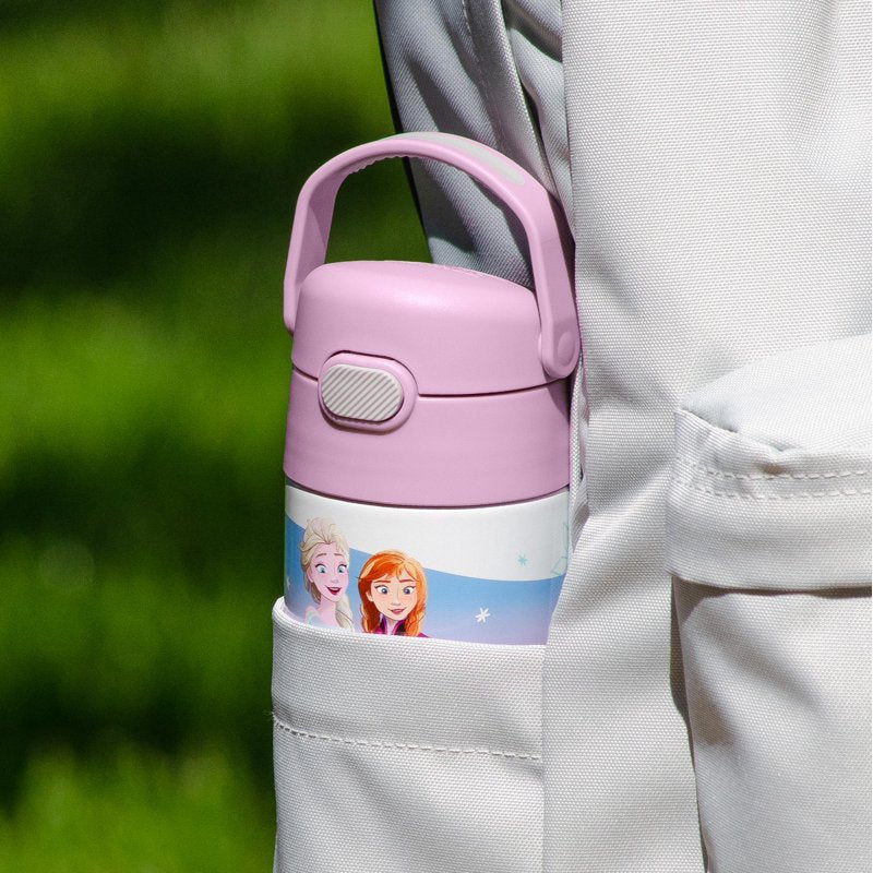 Kids Stainless Steel Funtainer Water Bottle with Straw - Frozen, 2 Pack