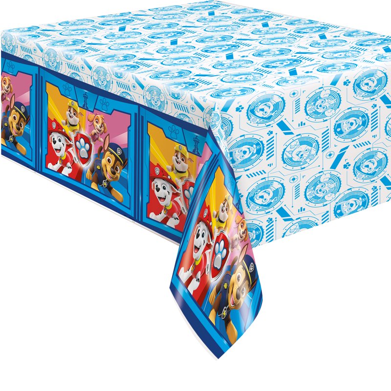 PAW Patrol Birthday Plastic Party Tablecloth - 4 Pack, 84x54in