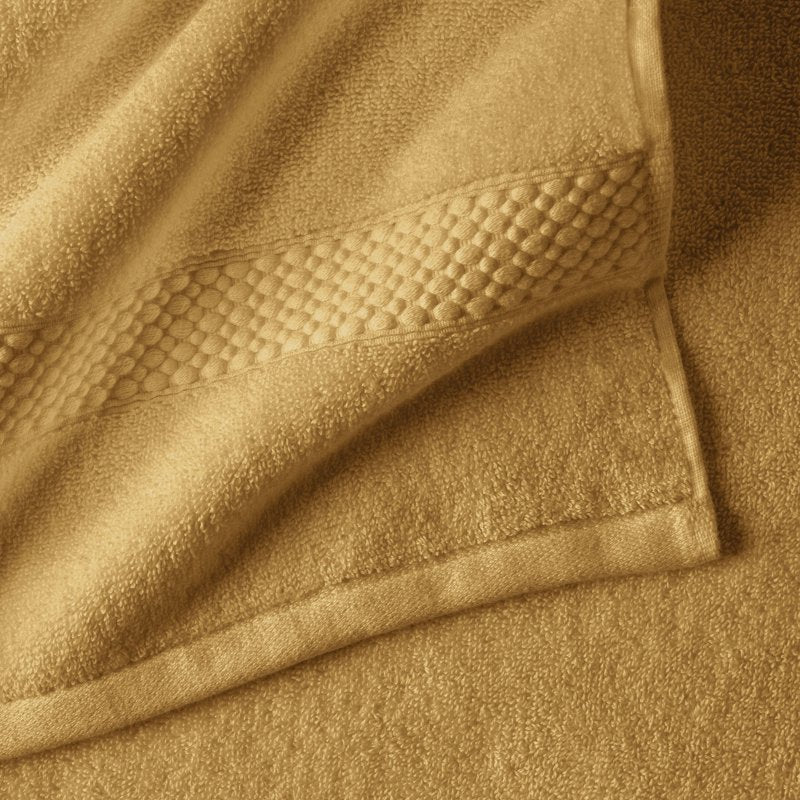 Dobby Hand Towel Amber Yellow - 100% Cotton, 28x16 inches - Beautiful by Drew Barrymore
