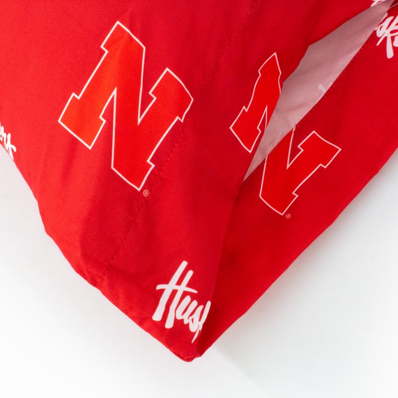 Nebraska Cornhuskers King Pillowcase Pair - 20x40 Inch Cotton Sateen