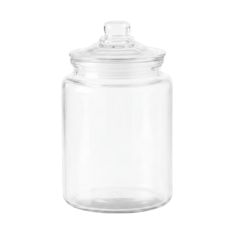 96 oz Glass Storage Jar with Lid - Airtight Food Storage