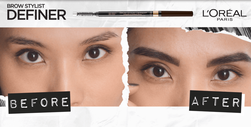 Waterproof Mechanical Eyebrow Pencil with Ultra-Fine Tip and Spoolie Brush
