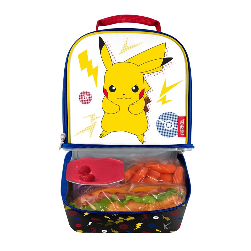 Dual Compartment Lunch Bag with Foam Insulation - Pokemon