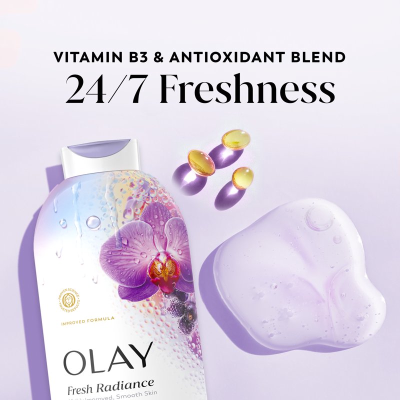 Fresh Radiance Body Wash with Orchid & Black Currant Essence