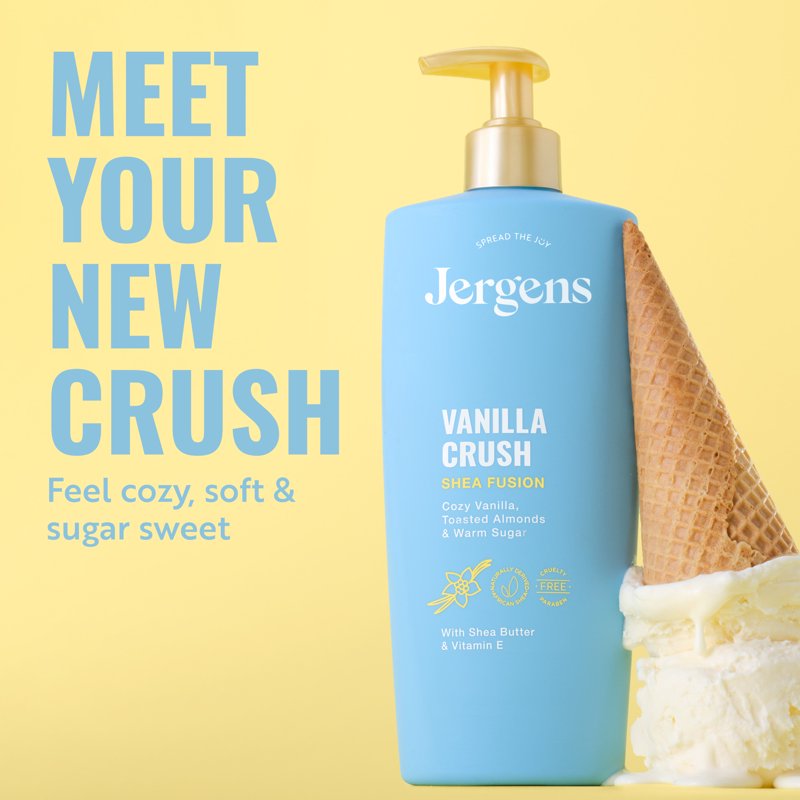 Shea Fusion Vanilla Crush Scented Body Lotion - Moisturizing Dry Skin
