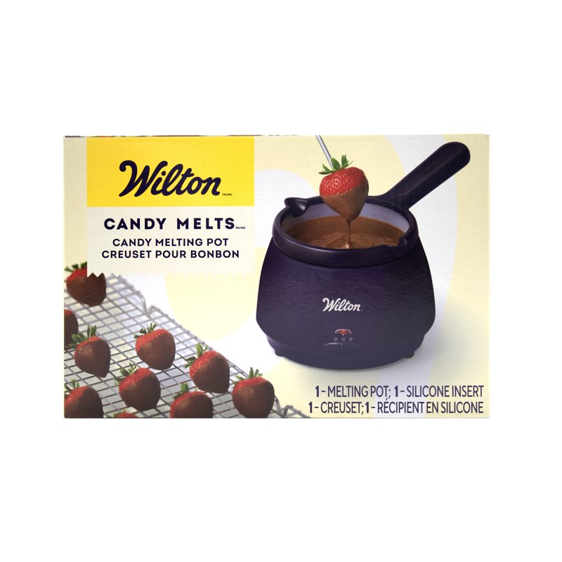 Electric Candy Melting Pot with Temperature Control and Silicone Insert