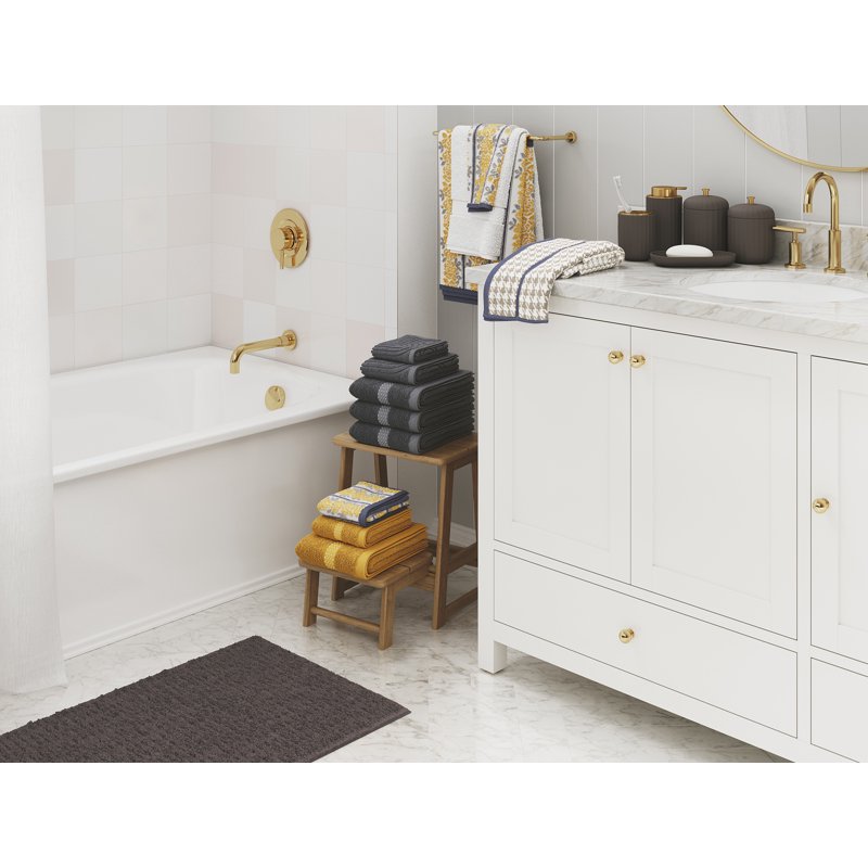 Bathroom Tray Dark Gray - Modern Organizer for Vanity & Bathroom Essentials