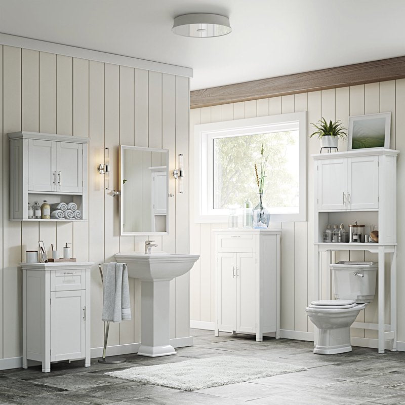 Over the Toilet Bathroom Spacesaver Cabinet - White