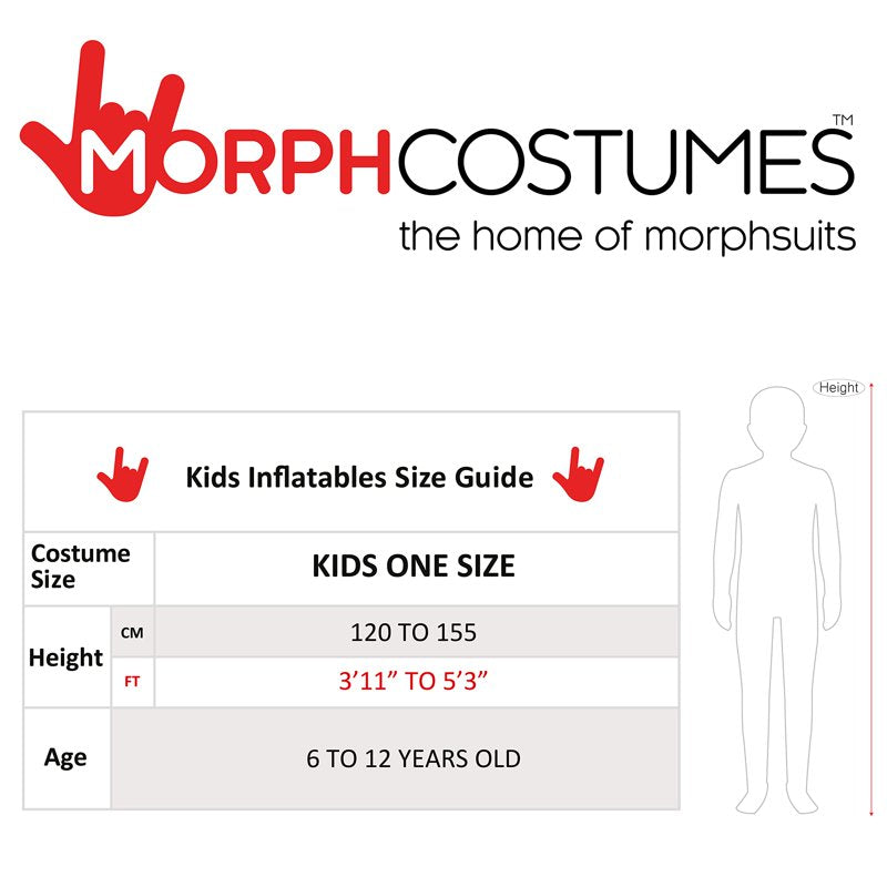 Morph Kids Inflatable Skeleton T-rex Ride-On Costume Boys Girls