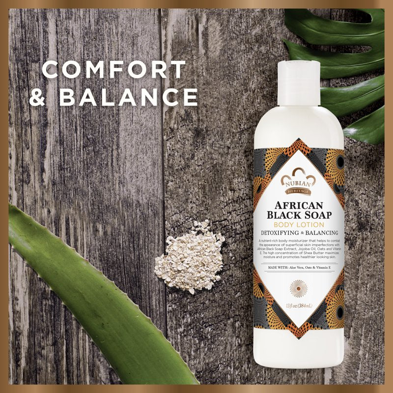 African Black Soap Moisturizing Body Lotion for Dry Skin - 13 oz