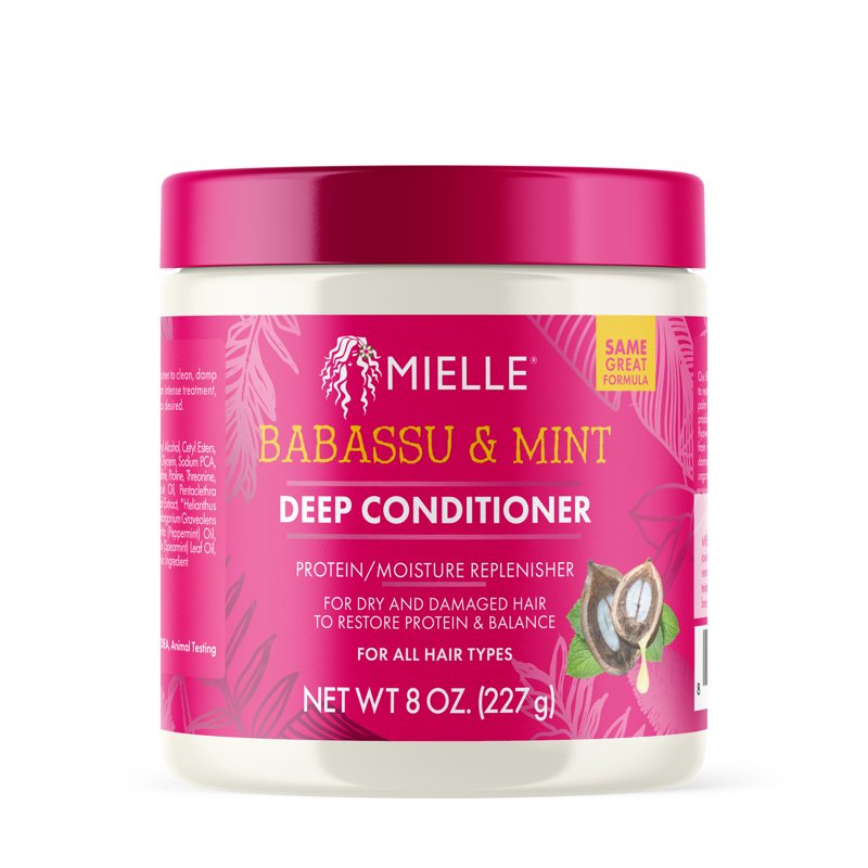Babassu & Mint Deep Conditioner - 8 oz for Dry Hair