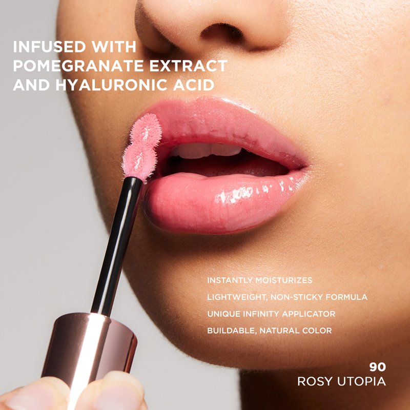 Hydrating Balm-in-Gloss with Hyaluronic Acid - Rosy Utopia
