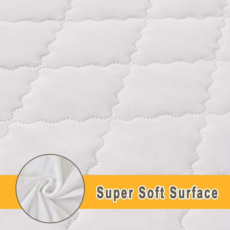 Waterproof Mattress Protector King - 76x80 Inch, Breathable & Stain-Resistant