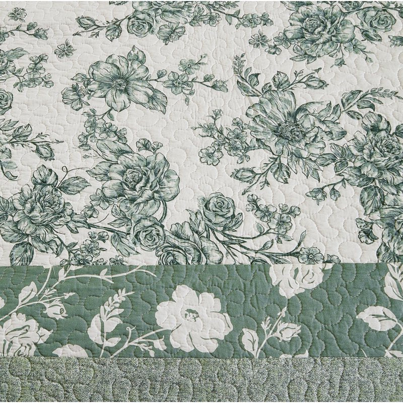The Pioneer Woman Avery Green River Cotton Patchwork Quilt - King, Green