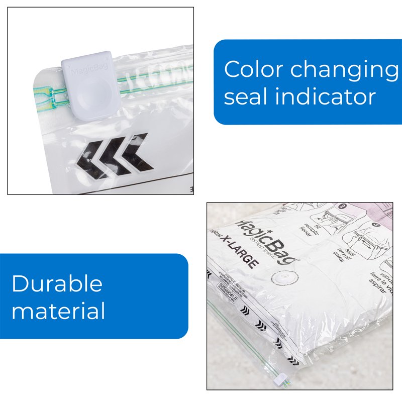 X-Large Vacuum Storage Bags - 12 Pack for Bedding & Clothes