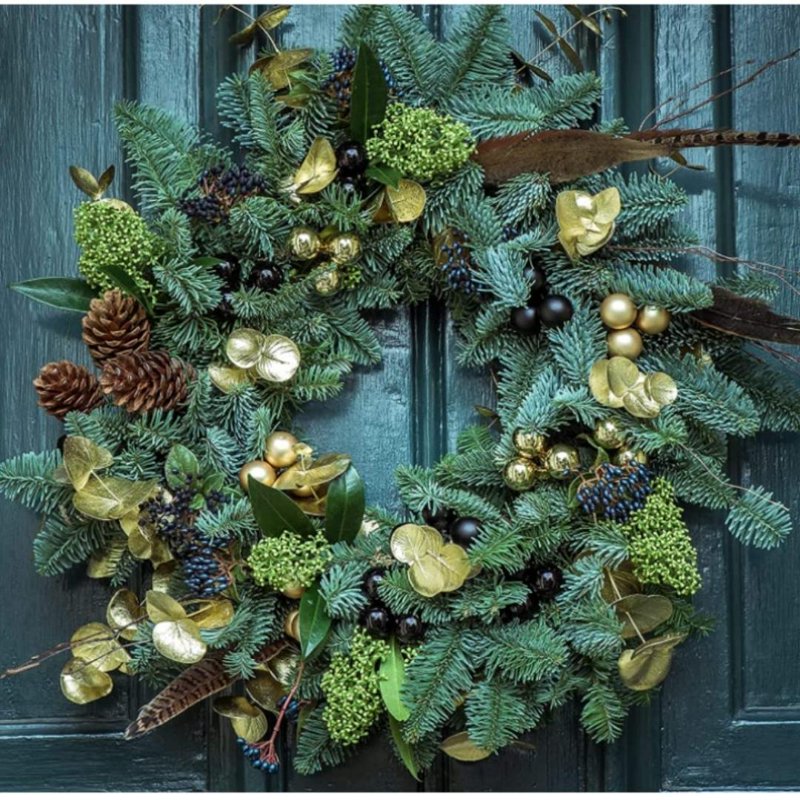 8-Inch Reusable Metal Wreath Frame for Holiday DIY Crafts and Decorations