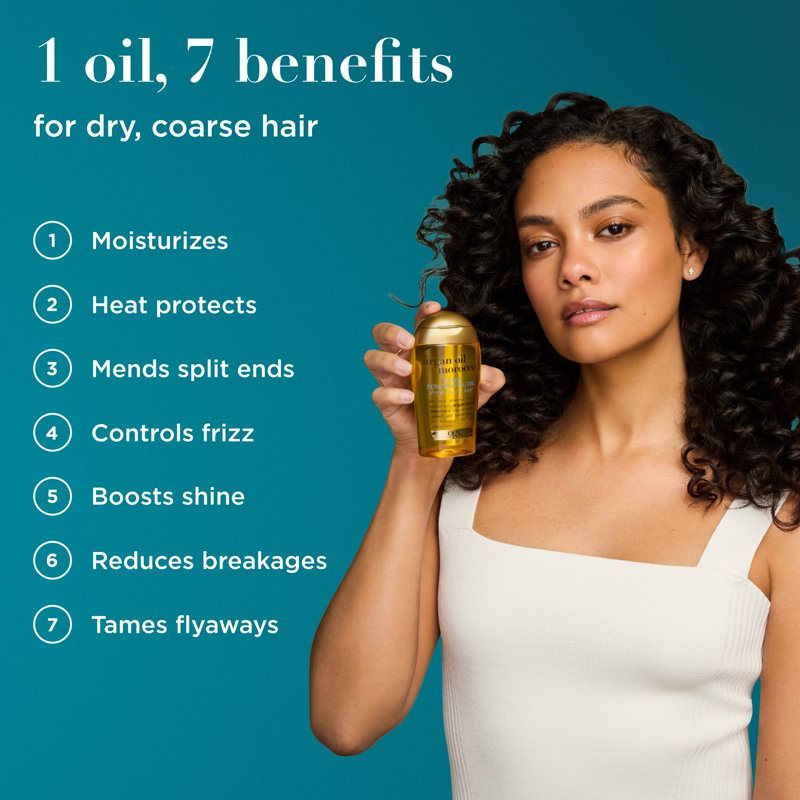 Extra Strength Argan Oil Hair Serum for Dry and Damaged Coarse Hair