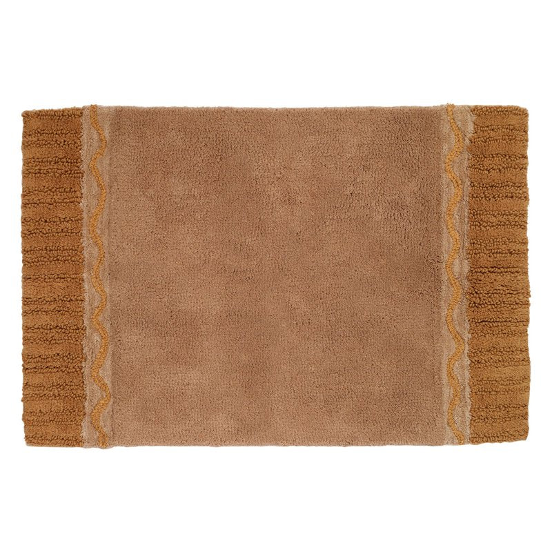 Braided Medallion Rug 20x30 Gold - Elegant Contemporary Floor Cover