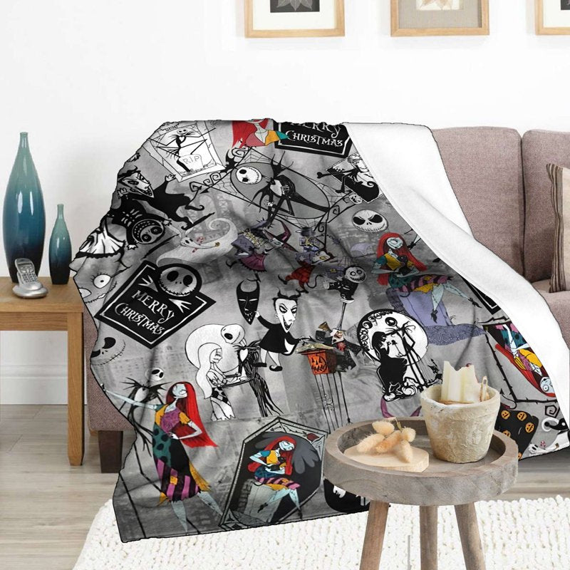 Halloween Throw Blanket for Adults 40x50 Inches - Spooky Fall Decor