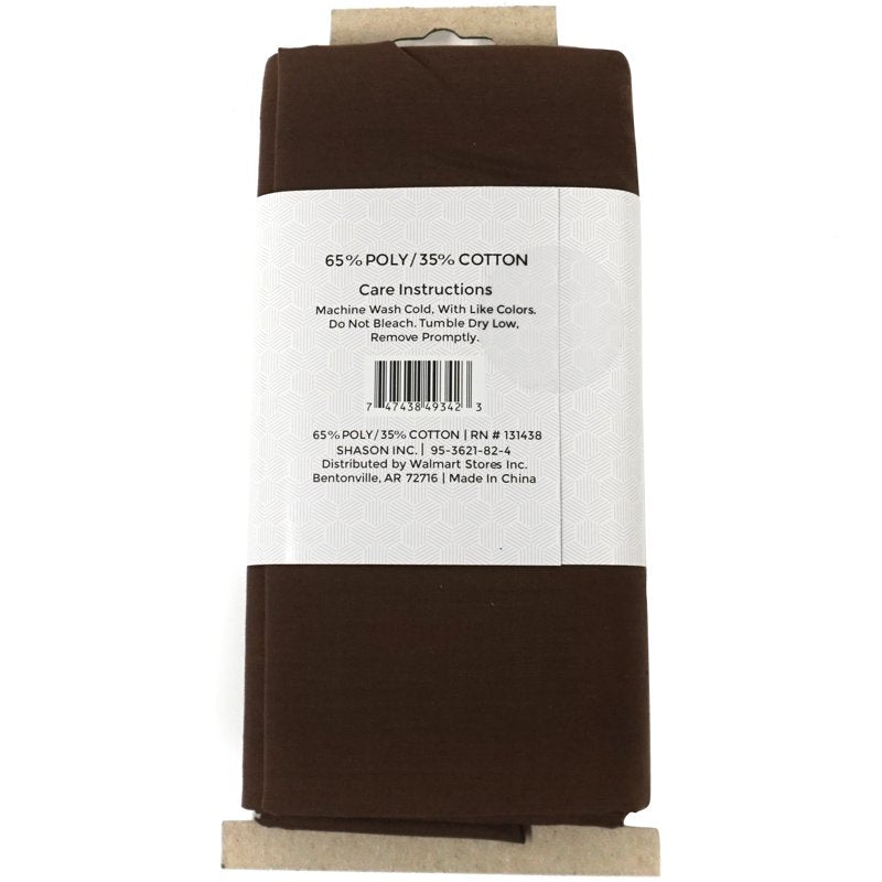 Dark Brown Quilting Poly Cotton Fabric 45 Inches 2 Yards - Craft & Sewing