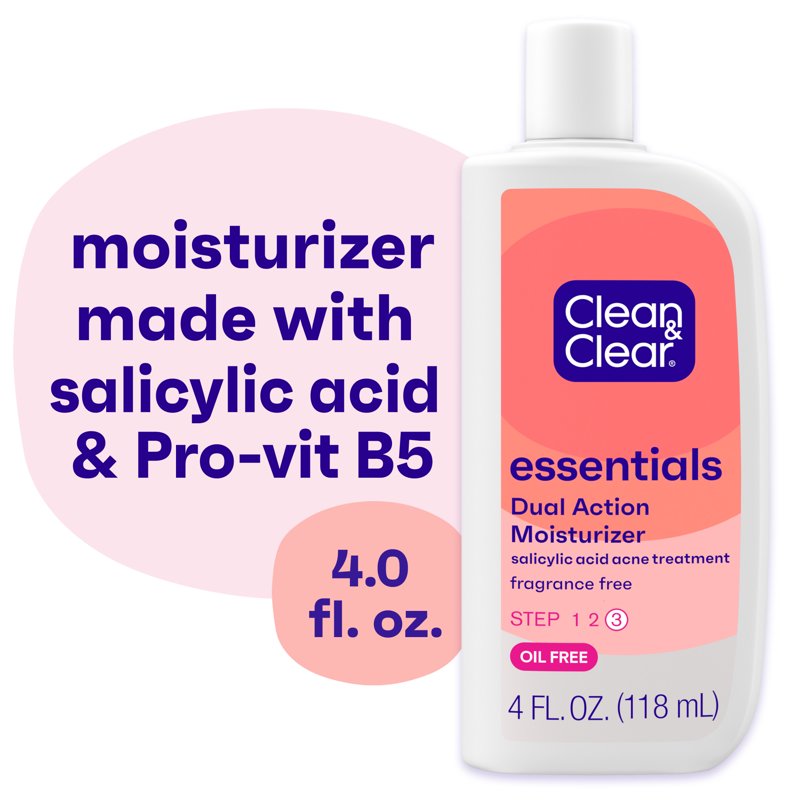 Dual Action Oil-Free Facial Moisturizer with Salicylic Acid - 4 fl. oz