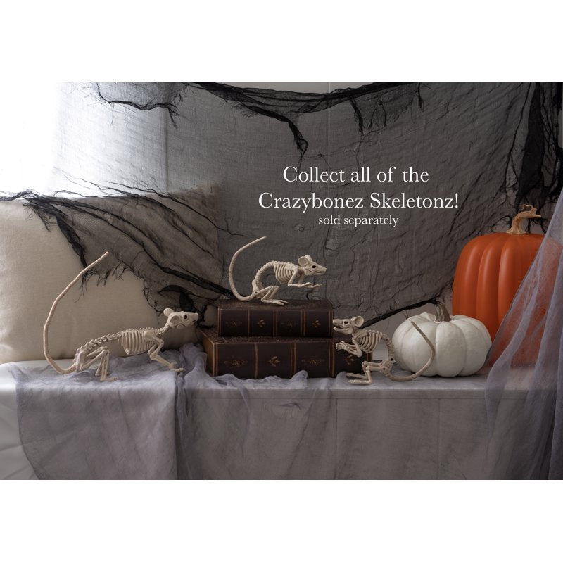 Faux Mouse Skeleton Walking Pose Halloween Decor - Crazybonez Original