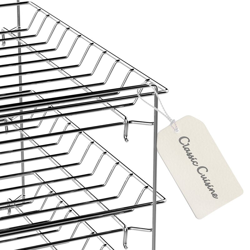 3-Tier Can Organizer Rack for Kitchen Pantry - Chrome