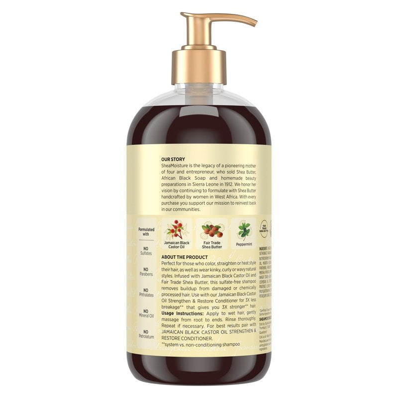 Strengthen & Restore Shampoo for Damaged Hair - Jamaican Black Castor Oil