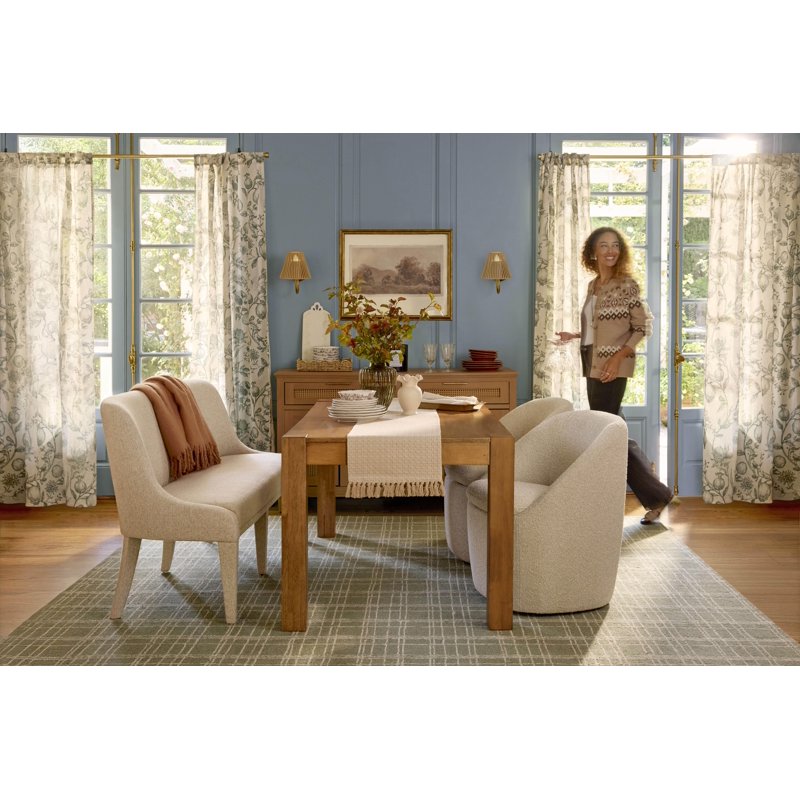 Upholstered Dining Bench - Wheat | Windsor Collection
