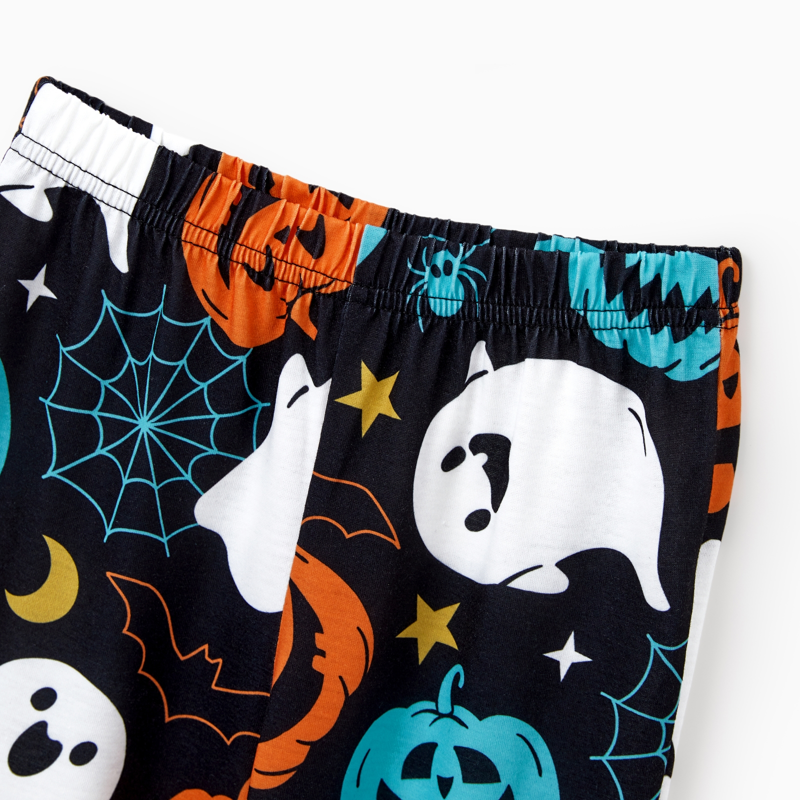 Kids Halloween Pajama Set Ghost & Pumpkin 2T Black Variation of THIS listing