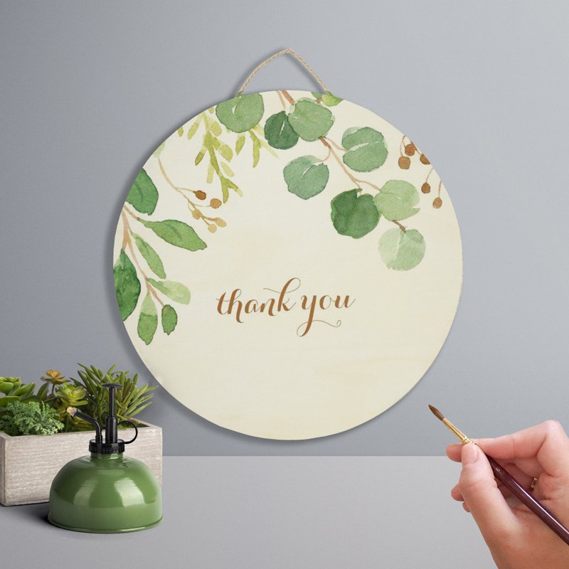 Unfinished Natural Wood Plaque 15.75 Inch Round for Crafts and Art Projects