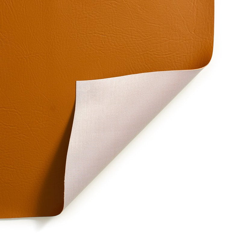 Vinyl Faux Leather Fabric - 54 Inch Caramel Craft Material by the Yard
