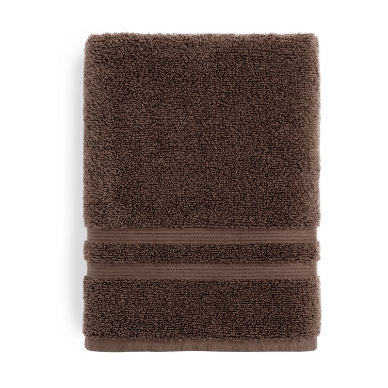 Mainstays Cotton Bath Towel Set - Brown Basket, 6-Piece Quick Dry & Fade Resistant