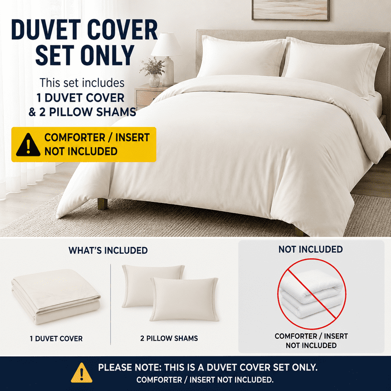 California King Duvet Cover Set - Luxury Microfiber Bedding in Royal Blue - 3 Pieces