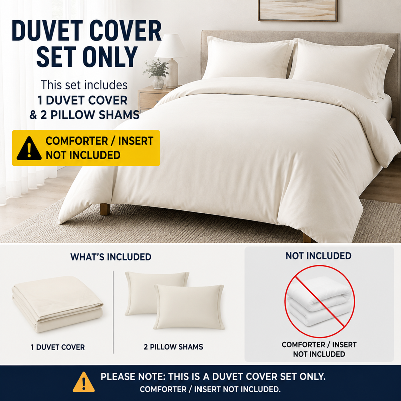 Lavender Full Duvet Cover Set with 2 Pillow Shams - Microfiber Bedding