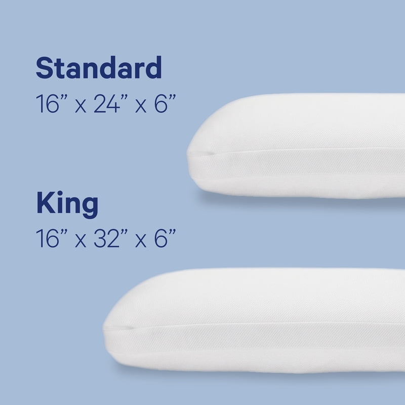 8 Pack Cooling Foam Pillow - Standard Size Supportive Memory Foam