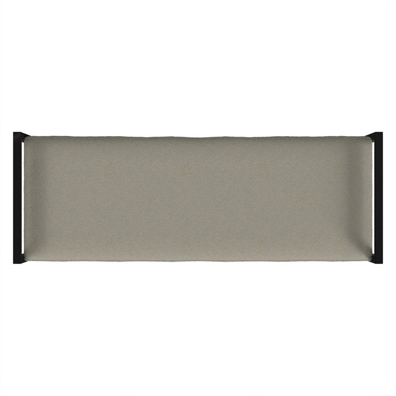 Modern Metal & Velvet Bench - Multiple Colors Available, 49.5"W