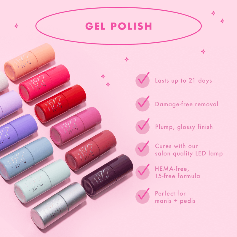 Long-Lasting Gel Nail Polish - Pastel Baby Pink - 0.46 fl oz