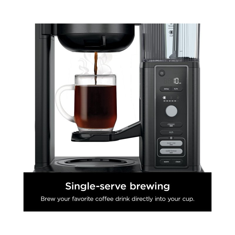 Ninja 10-Cup Drip Coffee Maker - Hot & Iced, 4 Brew Styles, Black