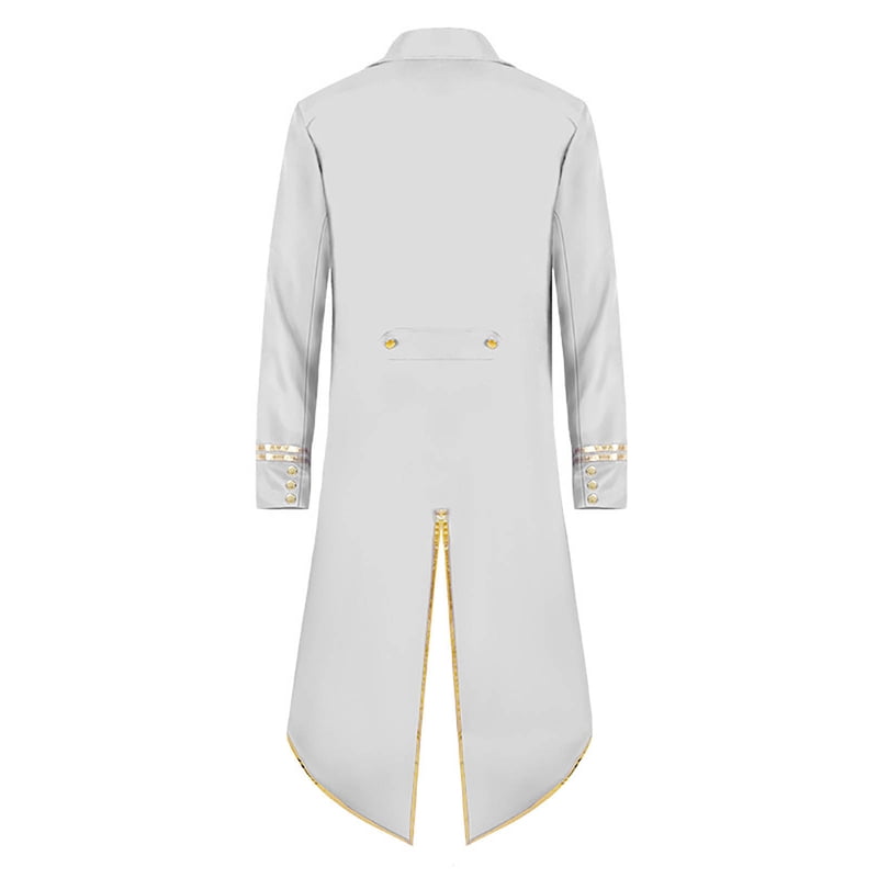 Men's Retro Tuxedo Jacket - Fall Halloween Costume, Size L, White