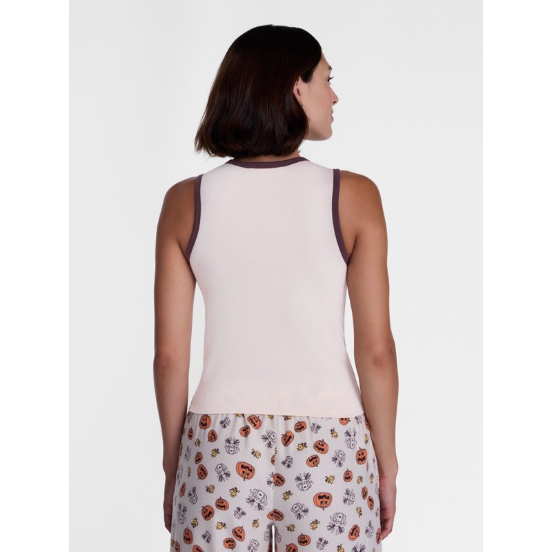 Peanuts Snoopy Ghost Stories Sleep Tank Top for Women - Plus Size 3X Variation